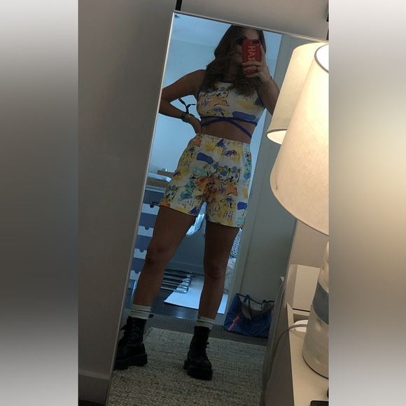 Frankies Bikinis Athena Top and Fifi Shorts in Santorini - Picture 3 of 12